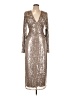 Lulus Metallic Silver Cocktail Dress Size L - photo 1