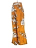 Voodoo Vixen 100% Polyester Floral Orange Casual Pants Size 2 - photo 2