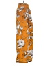 Voodoo Vixen 100% Polyester Floral Orange Casual Pants Size 2 - photo 4