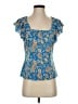 Eclair Blue Short Sleeve Top Size S - photo 1