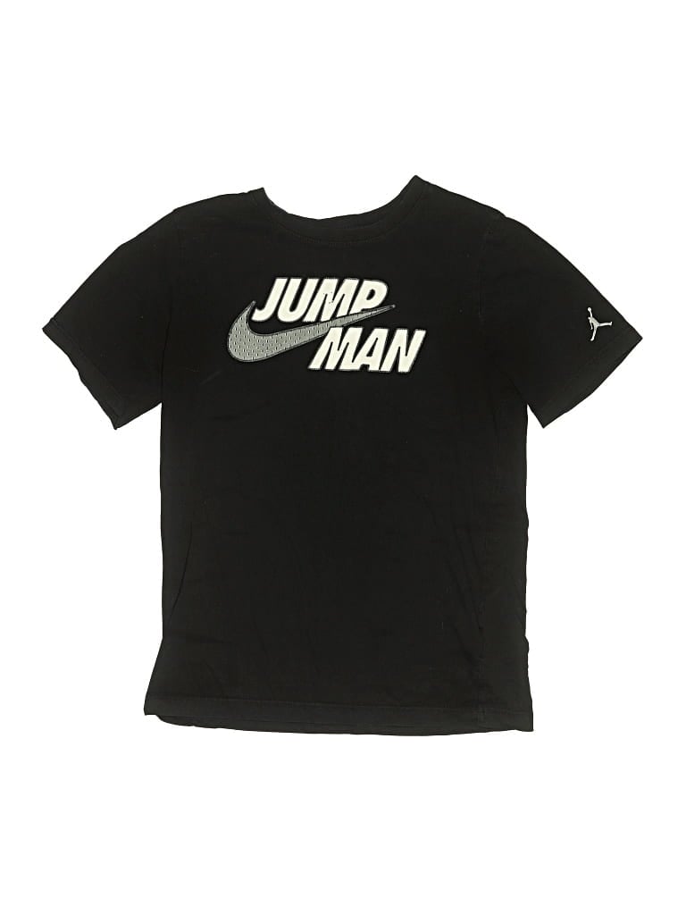 Pre-owned Air Jordan Kids' Short Sleeve T-shirt In Black