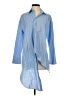 Zara Blue 3/4 Sleeve Button-Down Shirt Size XS - photo 1