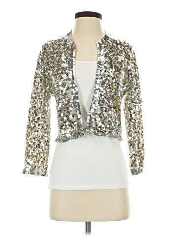 Gold Hawk Silk Blazer (view 1)