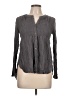 Knox Rose 100% Elastic Gray Long Sleeve Blouse Size L - photo 1