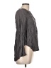 Knox Rose 100% Elastic Gray Long Sleeve Blouse Size L - photo 4