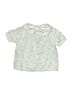 Zara Teal Short Sleeve Blouse Size 3-6 mo - photo 1