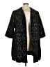 Eileen Fisher Chevron-herringbone Black Coat Size 3X - photo 1