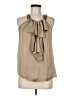 Adiva 100% Polyester Tan Sleeveless Blouse Size M - photo 1