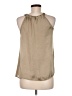 Adiva 100% Polyester Tan Sleeveless Blouse Size M - photo 2