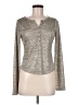 Pilcro Metallic Gray Long Sleeve Top Size M - photo 1