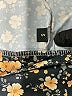 Unbranded Floral Gold Black Casual Pants Size S - photo 4