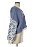 Mi ami Color Block Blue Pullover Sweater Size M - photo 4