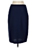 St. John Solid Blue Wool Skirt Size 2 - photo 2