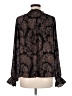 Ann Taylor 100% Polyester Brown Long Sleeve Blouse Size M - photo 2