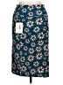 Lularoe Floral Teal Casual Skirt Size M - photo 2