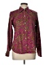 Chaps Paisley Burgundy Long Sleeve Button-Down Shirt Size L - photo 1