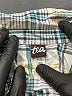 Tea 100% Cotton Plaid Green Short Sleeve Button-Down Shirt Size 9-12 mo - photo 3