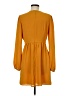 Sugar Lips 100% Polyester Solid Orange Casual Dress Size M - photo 2