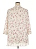 Rose + Olive 100% Polyester Floral Ivory 3/4 Sleeve Blouse Size 2X - photo 2