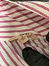 Eberjey 100% Cotton Stripes Pink 3/4 Sleeve Button-Down Shirt Size XS - photo 7