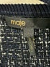 Maje Plaid Blue Black Sweater Vest Size Med (2) - photo 4