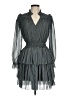 Elan Polka Dots Gray Cocktail Dress Size M - photo 1