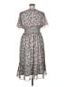 Harper 100% Polyester Floral Gray Casual Dress Size 14 - photo 2