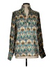 Dea Kudibal Paisley Teal Long Sleeve Blouse Size L - photo 1
