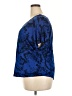 Eyeshadow 100% Rayon Blue Short Sleeve Blouse Size 3X - photo 5