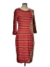 Spense Stripes Red Casual Dress Size L - photo 1