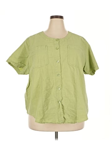 Woman Within Short Sleeve Blouse (view 1)