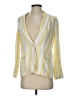 FRAME 100% Linen Stripes Yellow Blazer Size 0 - photo 1