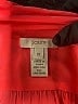 J.Crew 100% Silk Color Block Orange Long Sleeve Silk Top Size 12 - photo 7