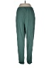 auden Solid Green Casual Pants Size L - photo 2