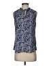 Magnolia Grace 100% Polyester Paisley Blue Sleeveless Blouse Size S - photo 1