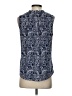 Magnolia Grace 100% Polyester Paisley Blue Sleeveless Blouse Size S - photo 2