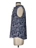 Magnolia Grace 100% Polyester Paisley Blue Sleeveless Blouse Size S - photo 5