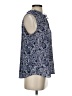 Magnolia Grace 100% Polyester Paisley Blue Sleeveless Blouse Size S - photo 4