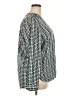 Gap 100% Polyester Blue Long Sleeve Blouse Size XXL - photo 4