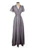 Aifer 100% Polyester Paisley Gray Casual Dress Size XXS (estimated) - photo 1