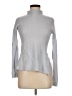 In Cashmere 100% Cashmere Chevron-herringbone Silver Cashmere Pullover Sweater Size M - photo 1