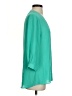 Rose + Olive 100% Polyester Teal 3/4 Sleeve Blouse Size S - photo 4