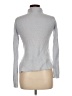 In Cashmere 100% Cashmere Chevron-herringbone Silver Cashmere Pullover Sweater Size M - photo 2