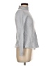 In Cashmere 100% Cashmere Chevron-herringbone Silver Cashmere Pullover Sweater Size M - photo 4