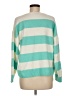 Vince Camuto Stripes Green Pullover Sweater Size M - photo 2