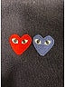 Play Comme Des Garçons 100% Wool Hearts Blue Wool Pullover Sweater Size M - photo 7