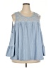 Time and Tru Blue Sleeveless Blouse Size 20 - photo 1