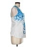 DRESSFO 100% Polyester Blue Sleeveless Blouse Size M - photo 4