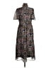 Unbranded 100% Polyester Paisley Black Casual Dress Size 8 - photo 2