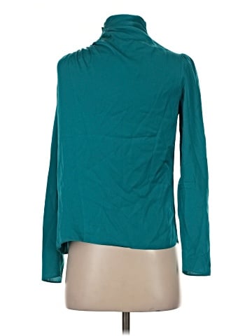 Intermix Long Sleeve Silk Top (view 2)
